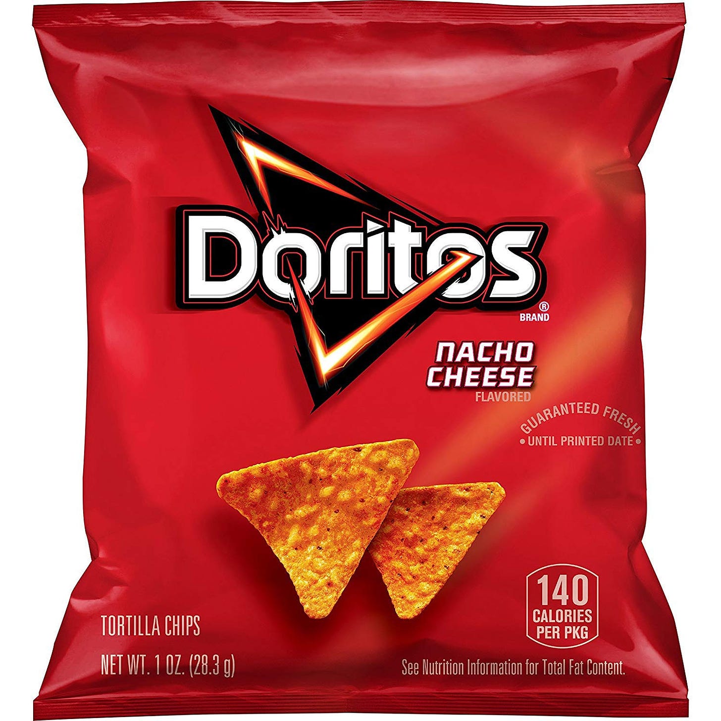 Amazon.com: Doritos Nacho Cheese Flavored Tortilla Chips, 1 oz (Pack of 40)