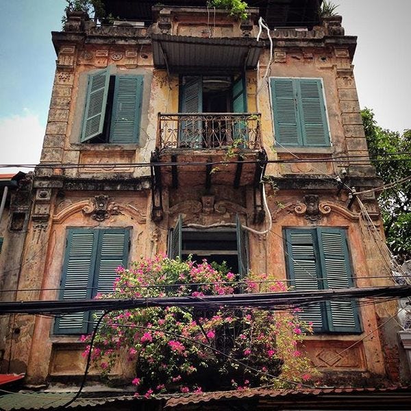 Old Quarter Hanoi doing what it does best - showing off for Instagrammers.