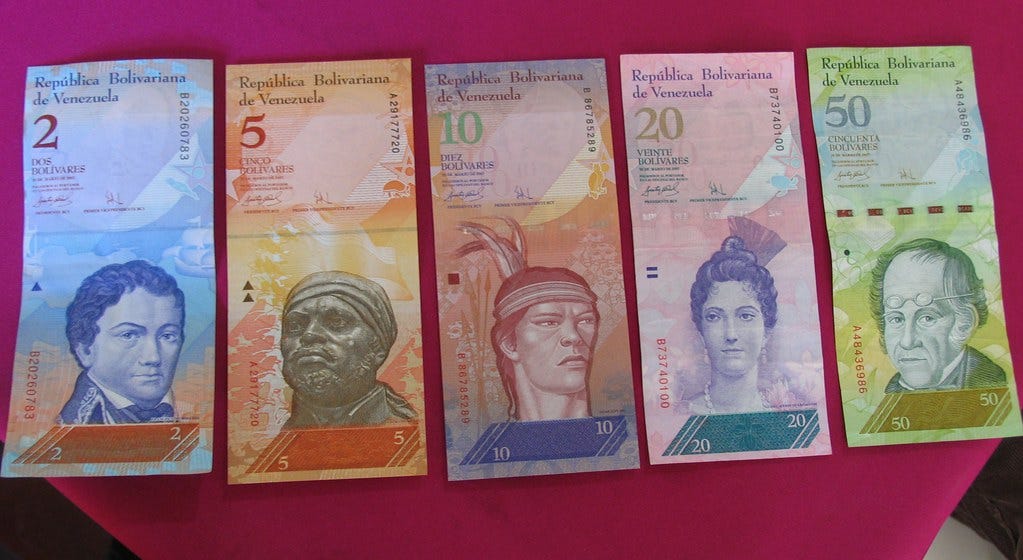 Bolivares fuertes - la nueva moneda de Venezuela