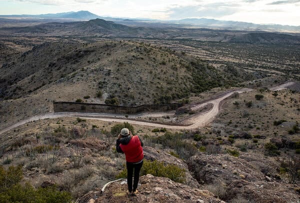 The unfinished border wall at the Coronado National Memorial. The border wall is already one of the costliest megaprojects in United States history, with an estimated eventual price tag of more than $15 billion.