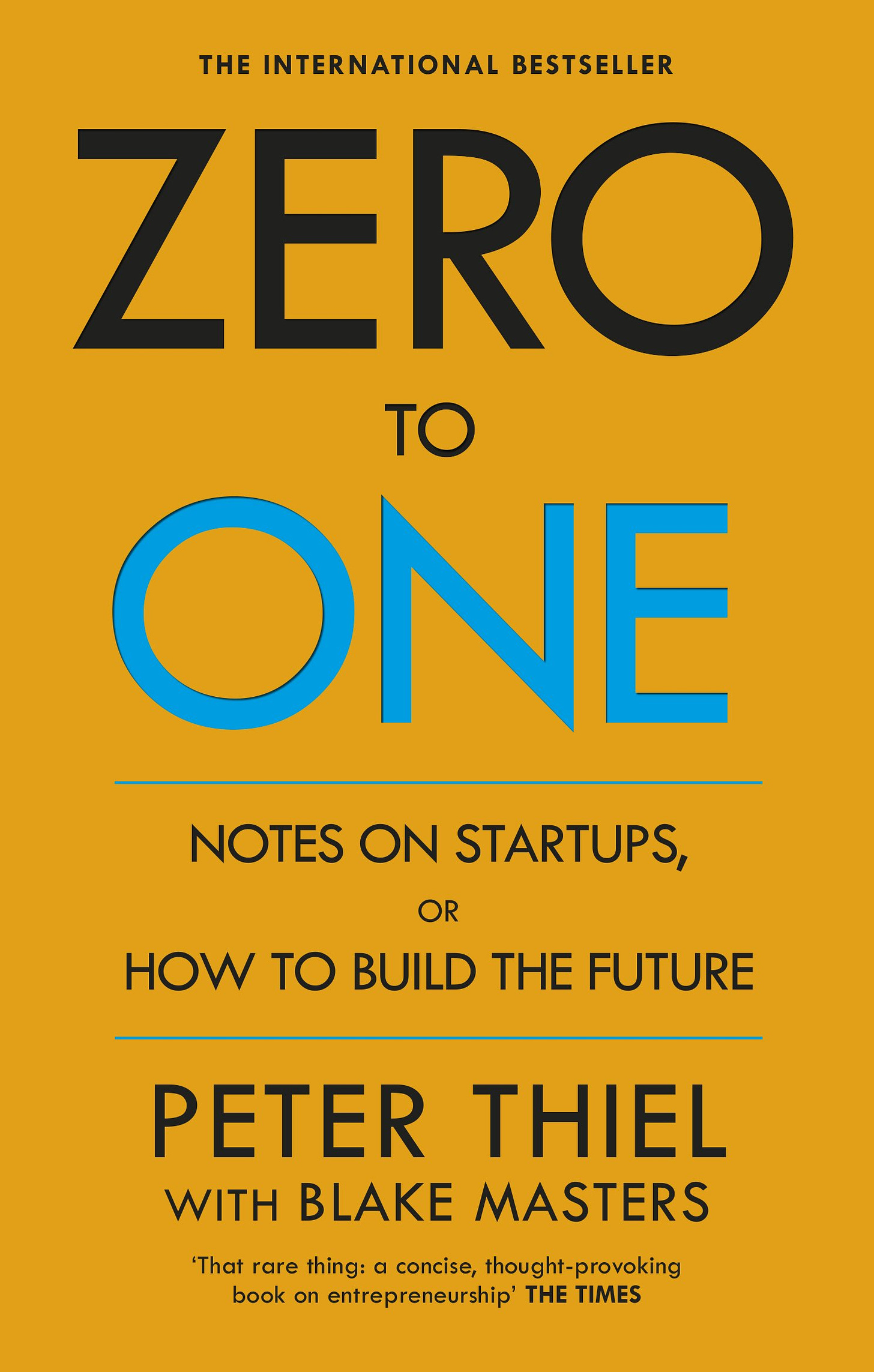 Zero To One. Notes On Start Ups, Or How To Build The Future : Thiel, Peter;  Masters, Blake: Amazon.es: Libros