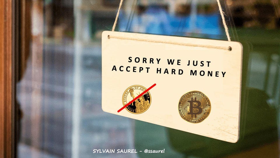 r/cryptocurrencymemes - Sorry, we just accept hard money. No USD, just Bitcoin.