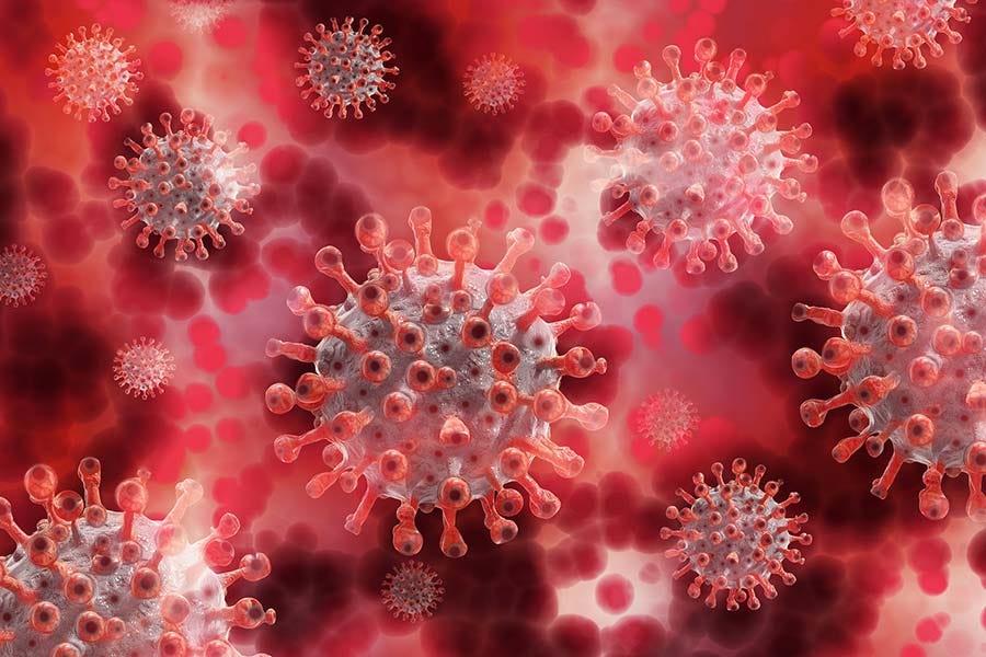 Ilustrasi dari corona virus