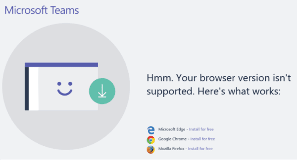 Fix Microsoft Teams Browser Not Supported - Technipages