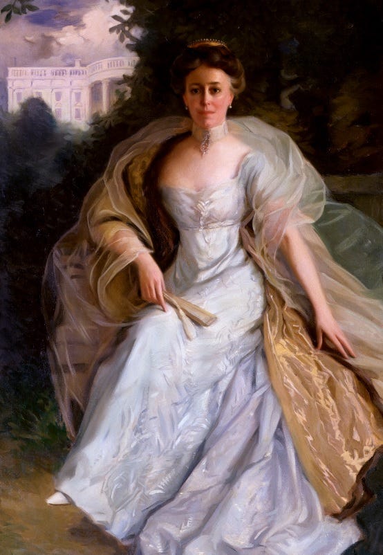 Helen Herron Taft, 1910, portrait by Karl B.A. Kronstad.
