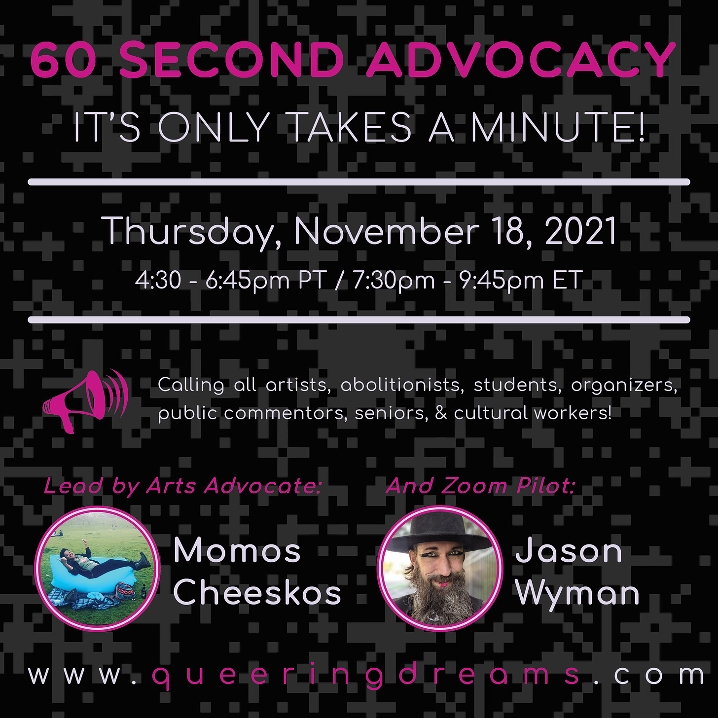 Digital Flyer for 60 Second Advocacy