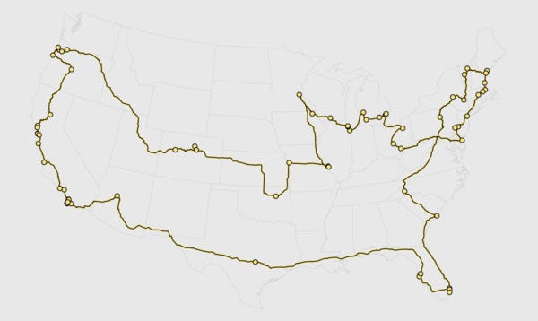 Brewery Road Trip, Optimized With Genetic Algorithm