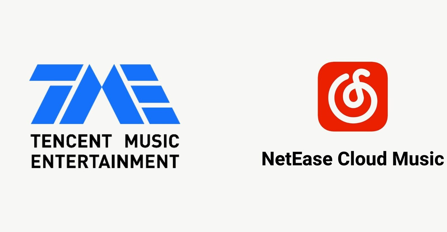 NetEase Cloud Music and Tencent Music
