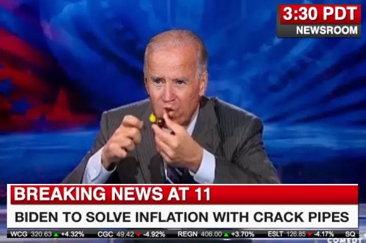 biden admin thinks free crack pipes are harm reduction, but then lie about it.
