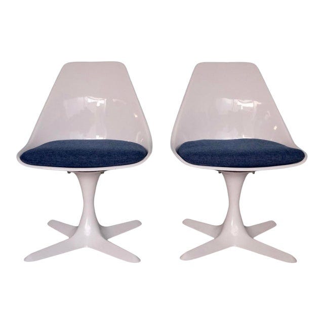 Mid-Century Modern Burke Tulip Chairs - a Pair For Sale