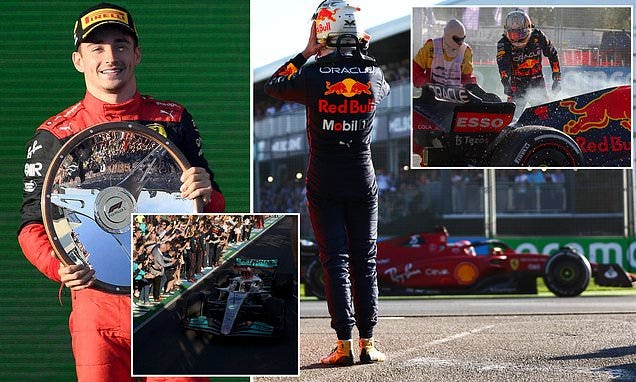 F1: Charles Leclerc wins the Australian Grand Prix as Max Verstappen is  forced to retire once again