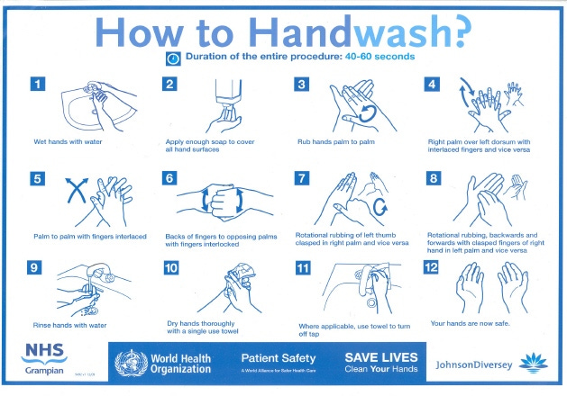 Guide to Handwashing in 12 Steps
