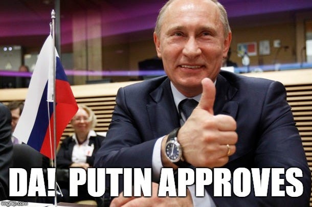 Image tagged in putin thumbs up - Imgflip