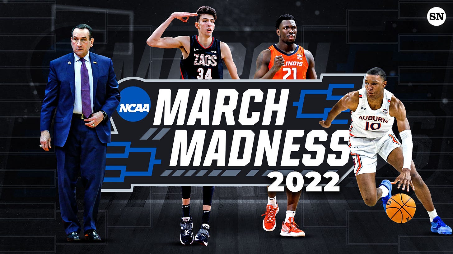 March Madness bracket: Full schedule, TV channels, scores for 2022 NCAA  Tournament games | Sporting News