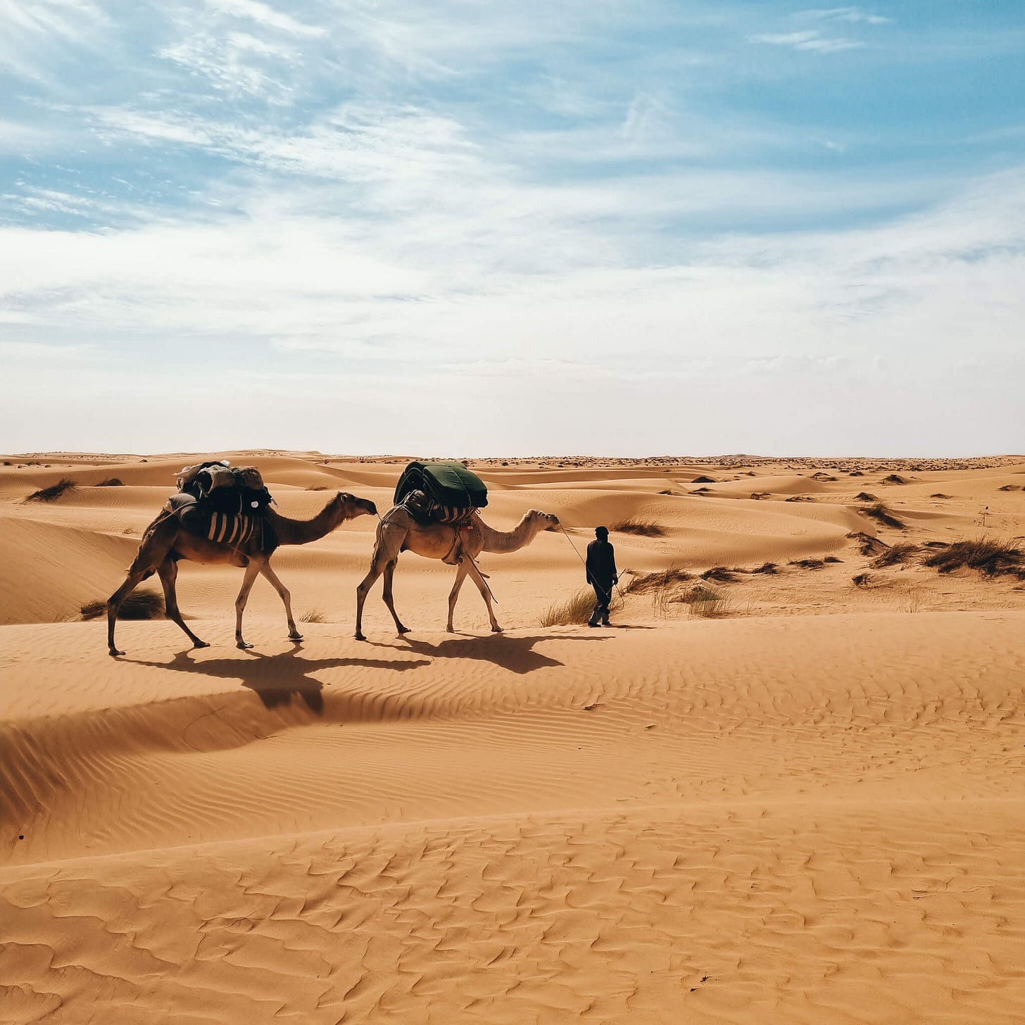 Maure dans le désert du Sahara