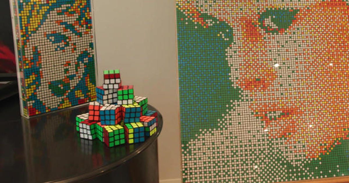 The Cubist: Turning Rubik's Cubes into art - CBS News
