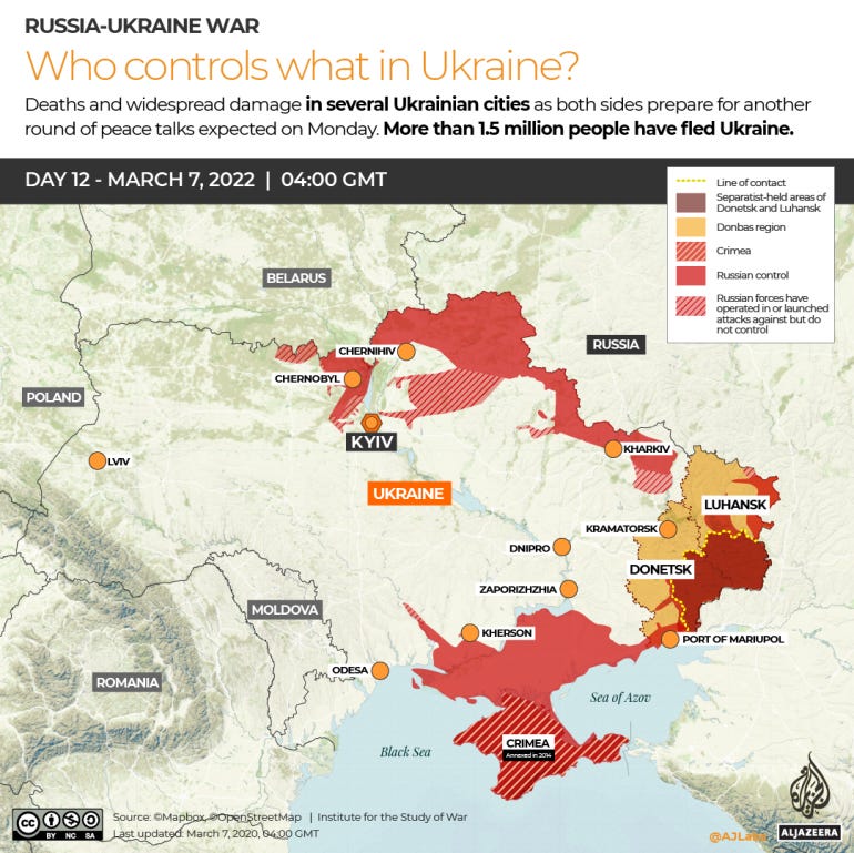 Russia-Ukraine war by the numbers: Live Tracker | Infographic News | Al  Jazeera