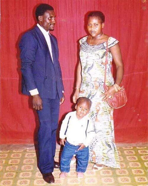 Little Francis Ngannou with his parents : r/ufc