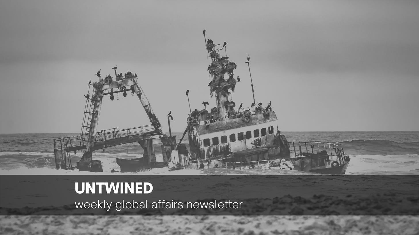 Representative image of a shipwreck along the African coast (Original photo by Sam Power on Unsplash)