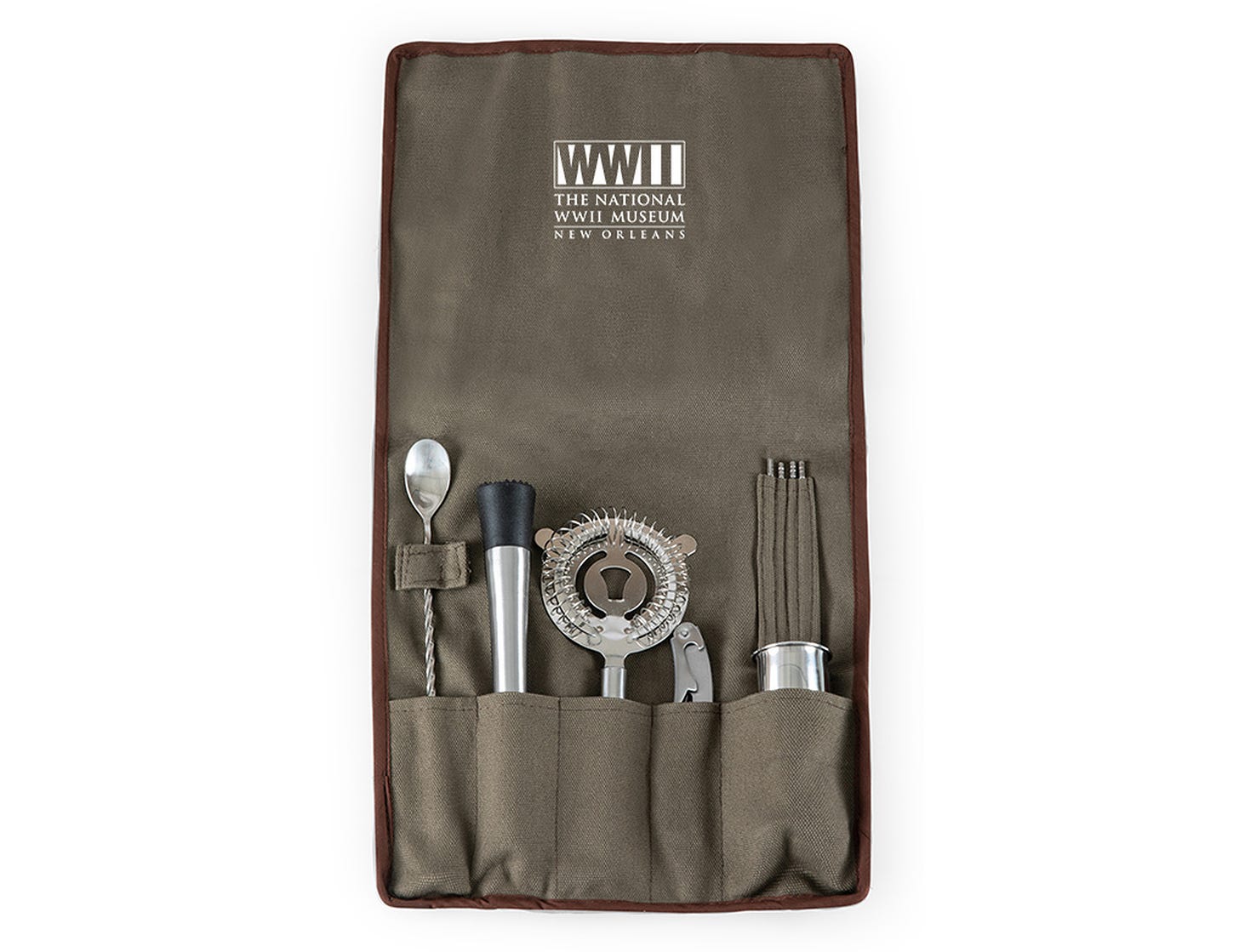 The National WWII Museum Logo Bar Tool Roll Up Kit