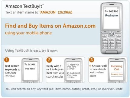 Amazon Text buyit