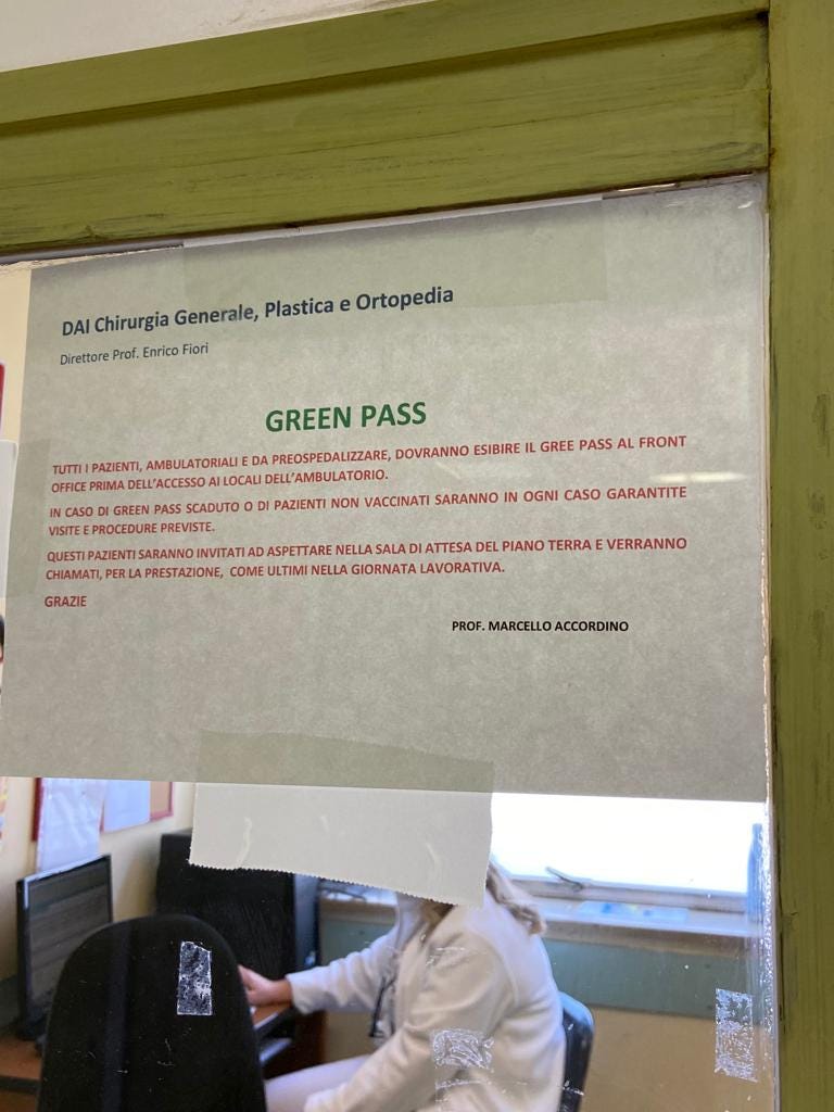 Cartello green pass