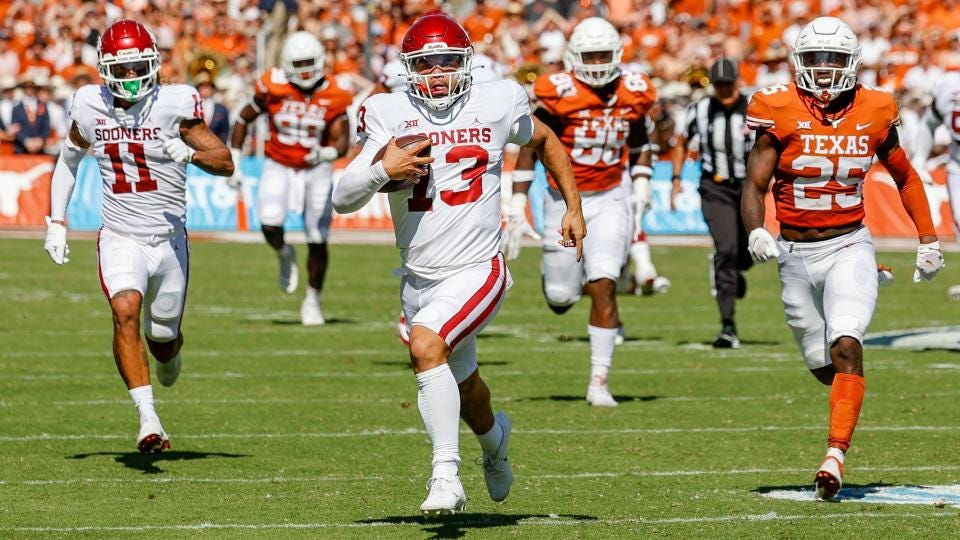 Texas vs. Oklahoma final score: Sooners complete massive comeback for Red  River Showdown victory | Sporting News