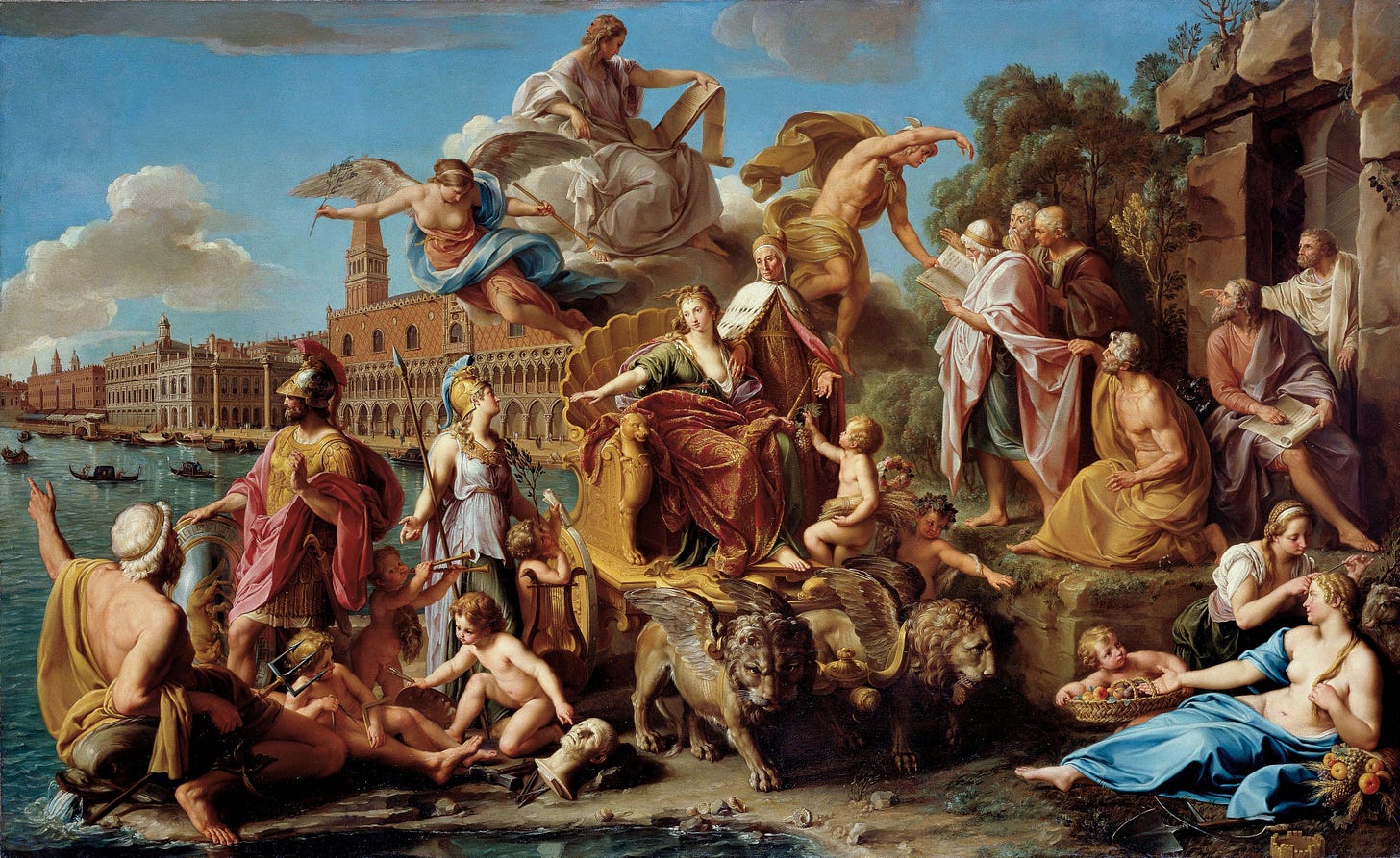The Triumph Of Venice (C 1737) by Pompeo Batoni