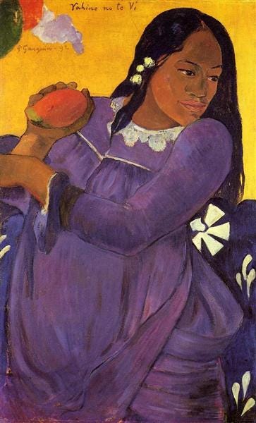 Woman with a Mango, 1892 - Paul Gauguin