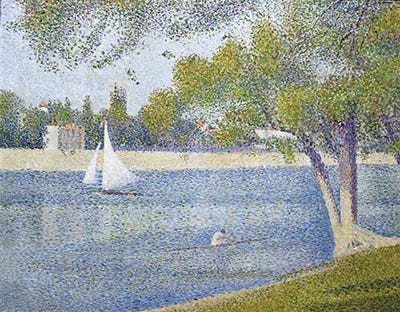The Seine seen from La Grande Jatte (La Senna alla Grande-Jatte) Georges Seurat
