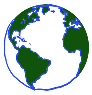 A gif of the globe spinning backwards that looks hand drawn in MS Paint. It appears very tiny on the Semafor home page, to remind us what world the website is referring to.