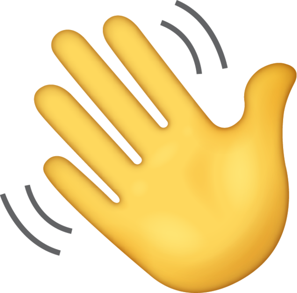 Waving Hand Emoji [Free Download IOS Emojis] | Emoji Island