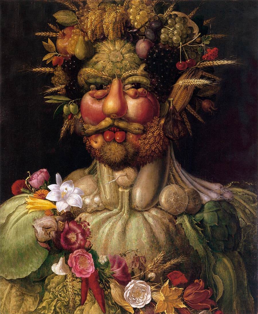 Vertumnus painting by Giuseppe Arcimboldo, 1590