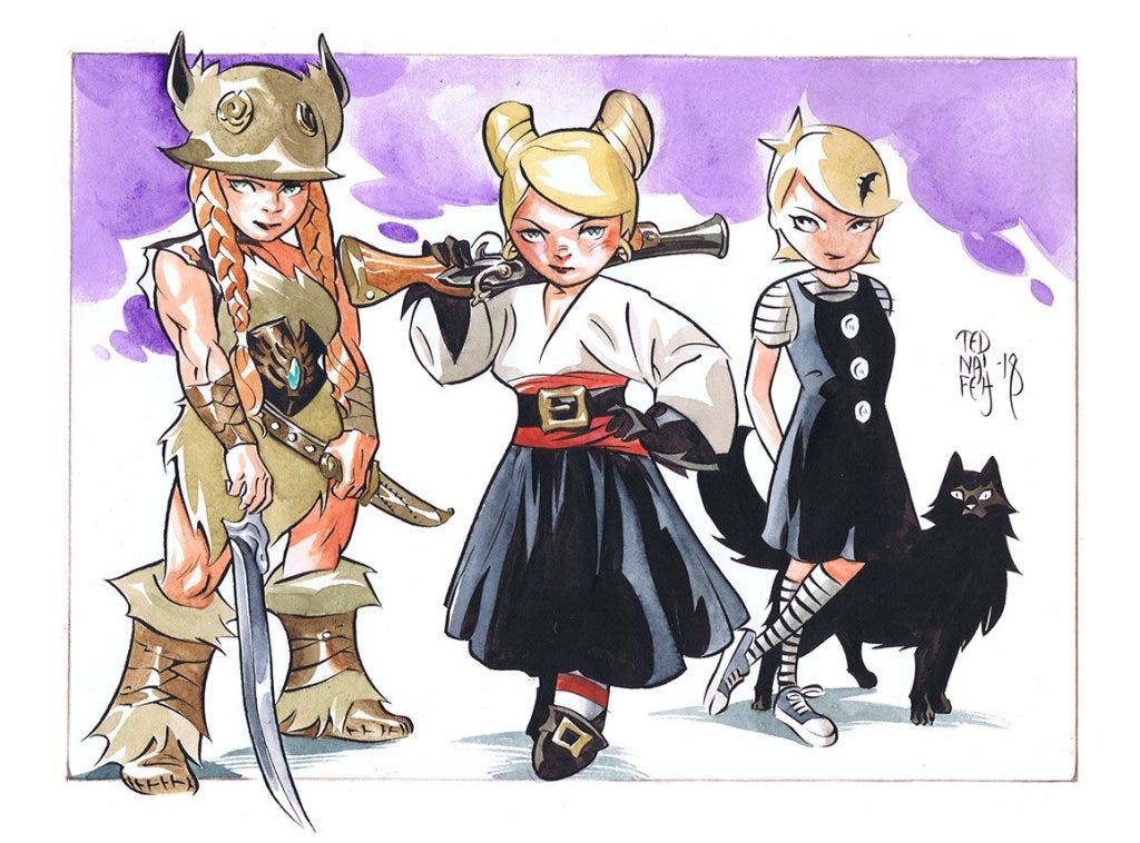 A commission by Ted Naifeh's young girls.