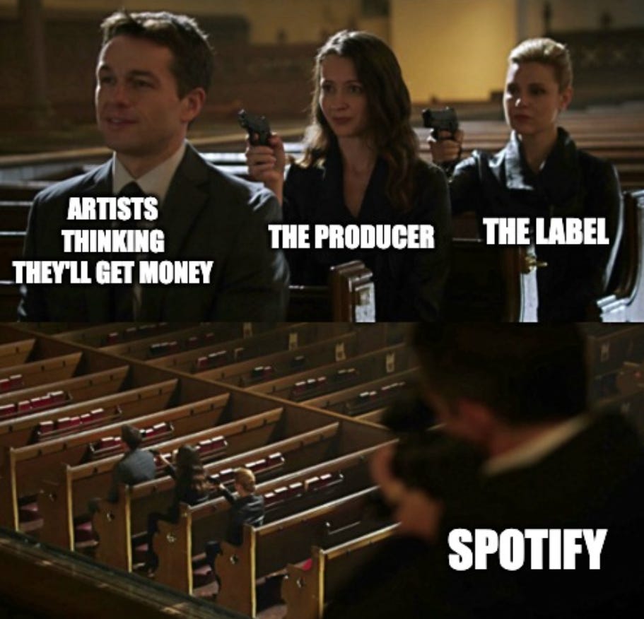 Where does the money go in music