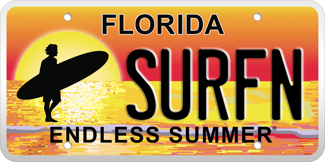 Florida Endless Summer Specialty License Plate - ORDER FLORIDA SPECIALTY LICENSE  PLATES AND PRESALE VOUCHERS ONLINE