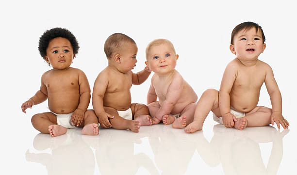 group of babies - group of babies stock pictures, royalty-free photos & images