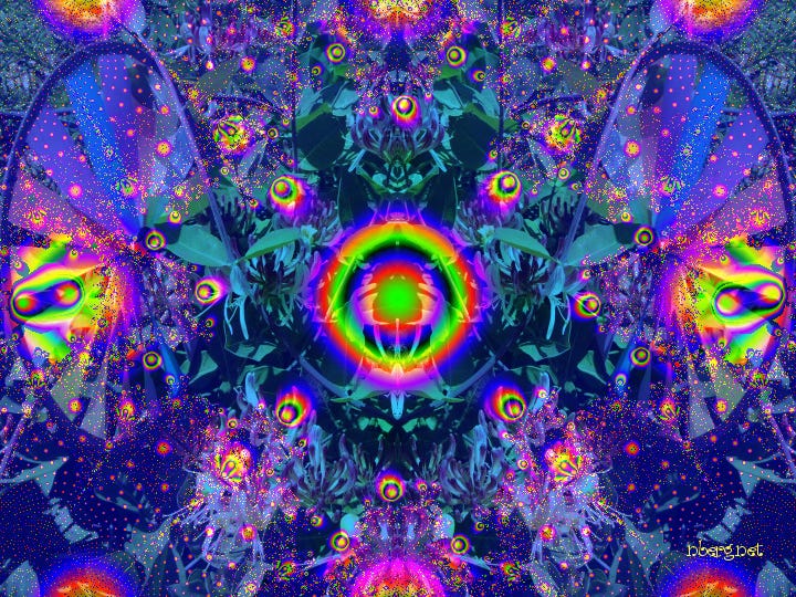 Cosmic psychedelic plant world - photos nberg.net - psychedelic fractal art