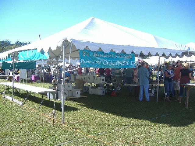 This was just one of the fifteen vineyard tents, the St. Michael's Winery from (wait for it) St. Michael's.