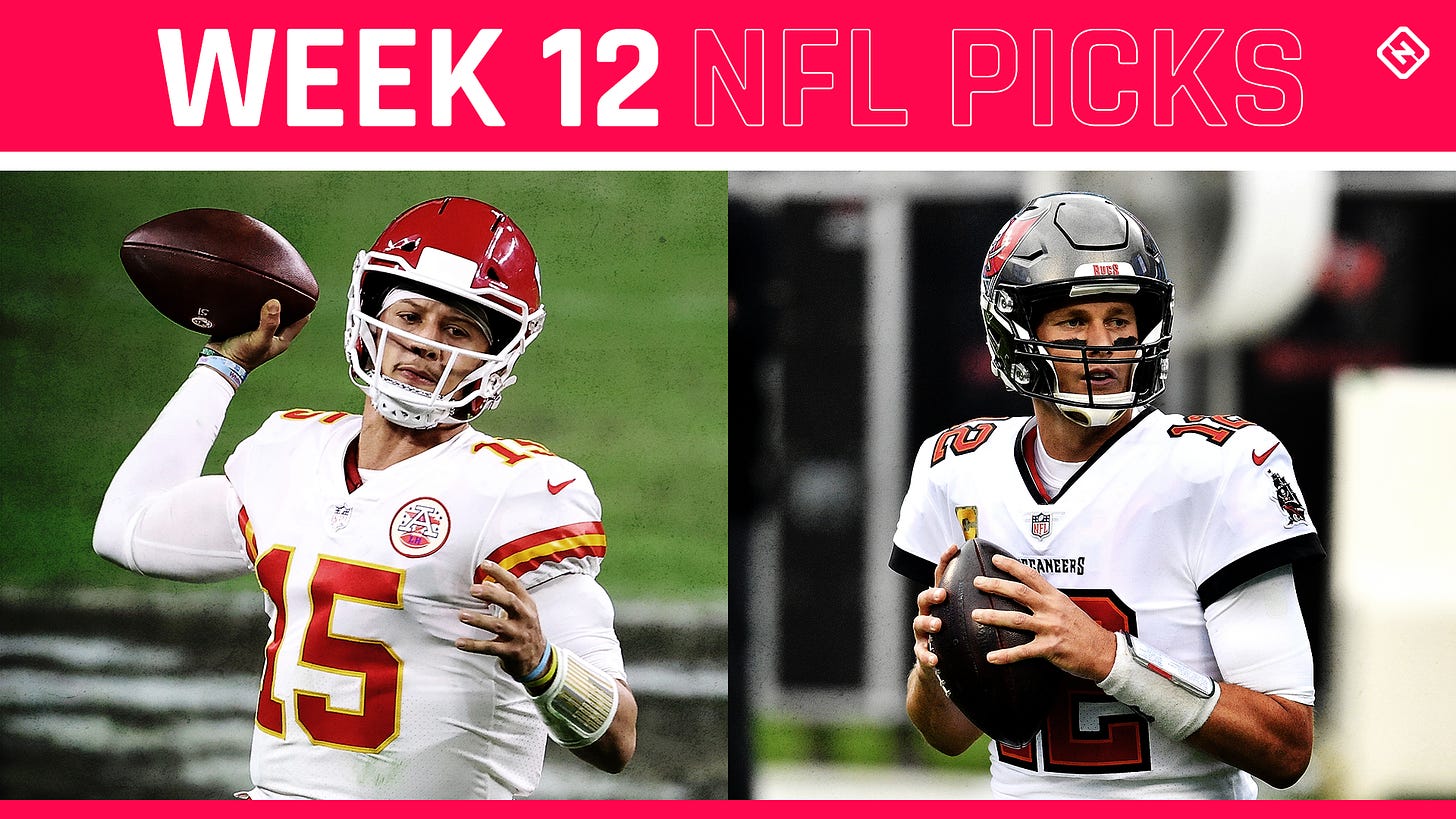 NFL picks, predictions against spread Week 12: Chiefs edge Bucs; Eagles  stun Seahawks; Raiders rebound | Sporting News