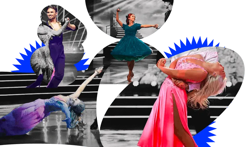Dancing! It ain’t easy. From left to right: Brad Coleman, Loryn Reynolds, Brittany Coleman, Kristie Williams, all professionals on Dancing with the Stars NZ. (Image Design: Tina Tiller) 
