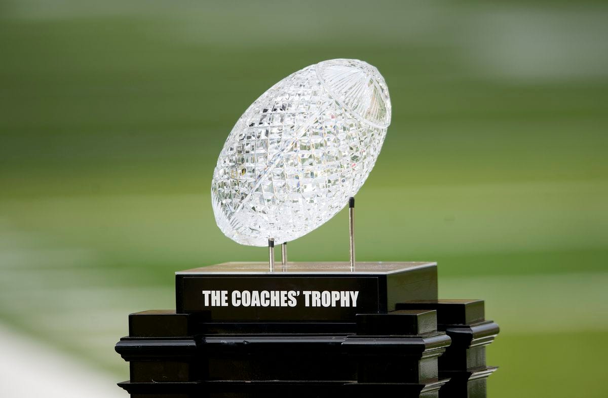 Here are the 4 trophies you get for winning college football's national  title - SBNation.com