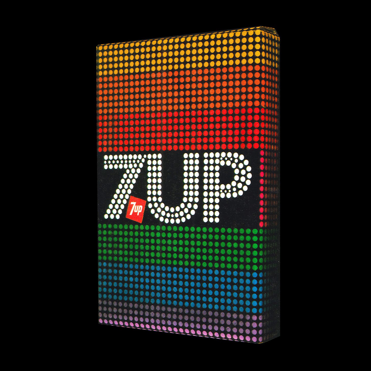 7UP 1970s logo and packaging design by Thomas Miller, Morton Goldsholl, Morton Goldsholl Associates, LogoArchive, Logo Histories