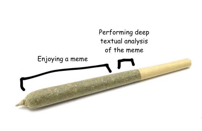 Sections of a joint meme about memes