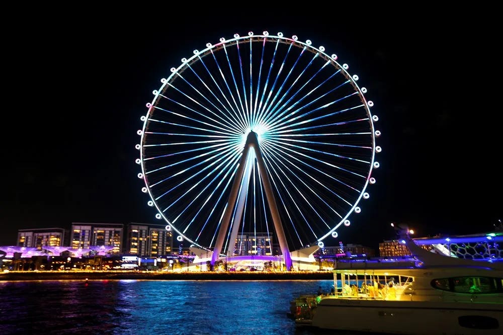 Dubai eye, world&#39;s tallest observation wheel, opens with firework show | The  Indian Express