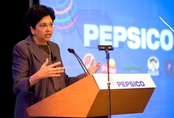 Indra Nooyi laughs off 'irrelevant' Pepsi v Coke competition talk