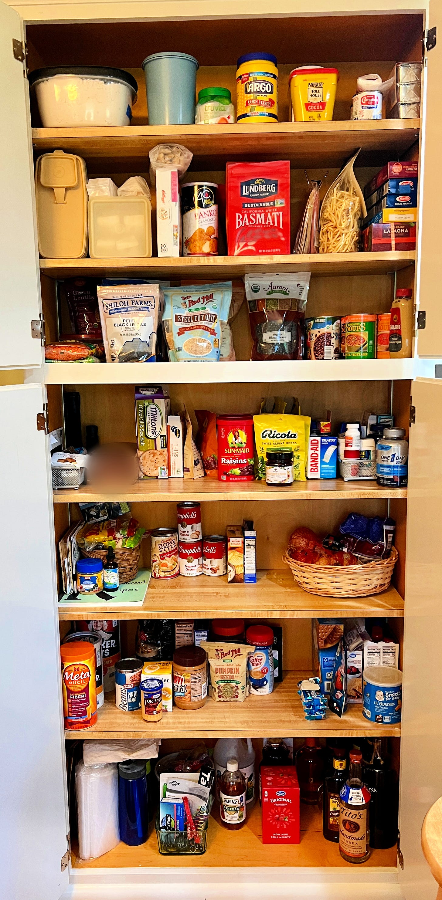 An orderly pantry