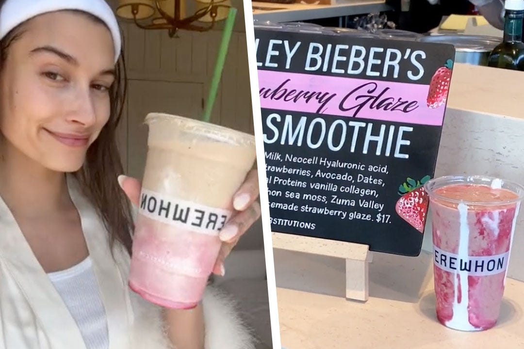 How to Make Hailey Bieber's $17 Erewhon Smoothie at Home - Brightly