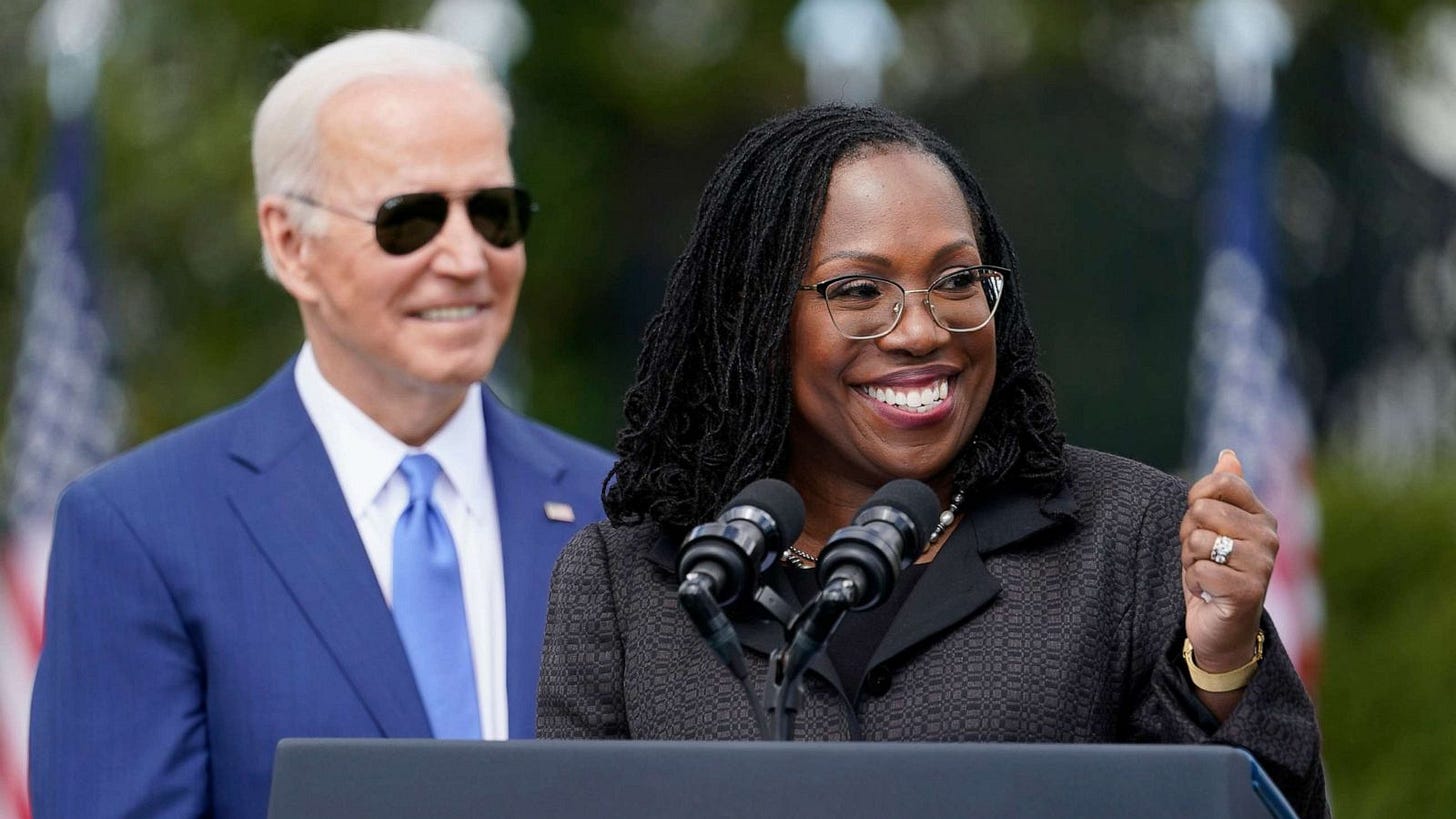 Tearful Ketanji Brown Jackson celebrates with Biden at White House: 'We've  made it' - ABC News