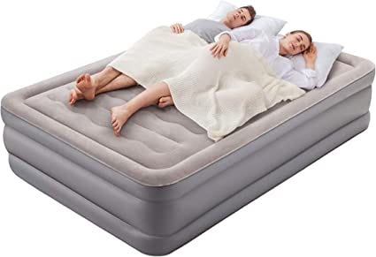 Air Bed Inflatable Air Mattress Double Size Airbed with Built-in Electric  Pump, Quick Inflatable Air Bed (75x54x18'') : Amazon.co.uk: Home & Kitchen
